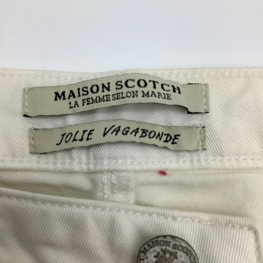 Maison Scotch Jolie Vagabonde Embroidered Jeans Size 27 x 30‎ (Actual 28 x 28)
